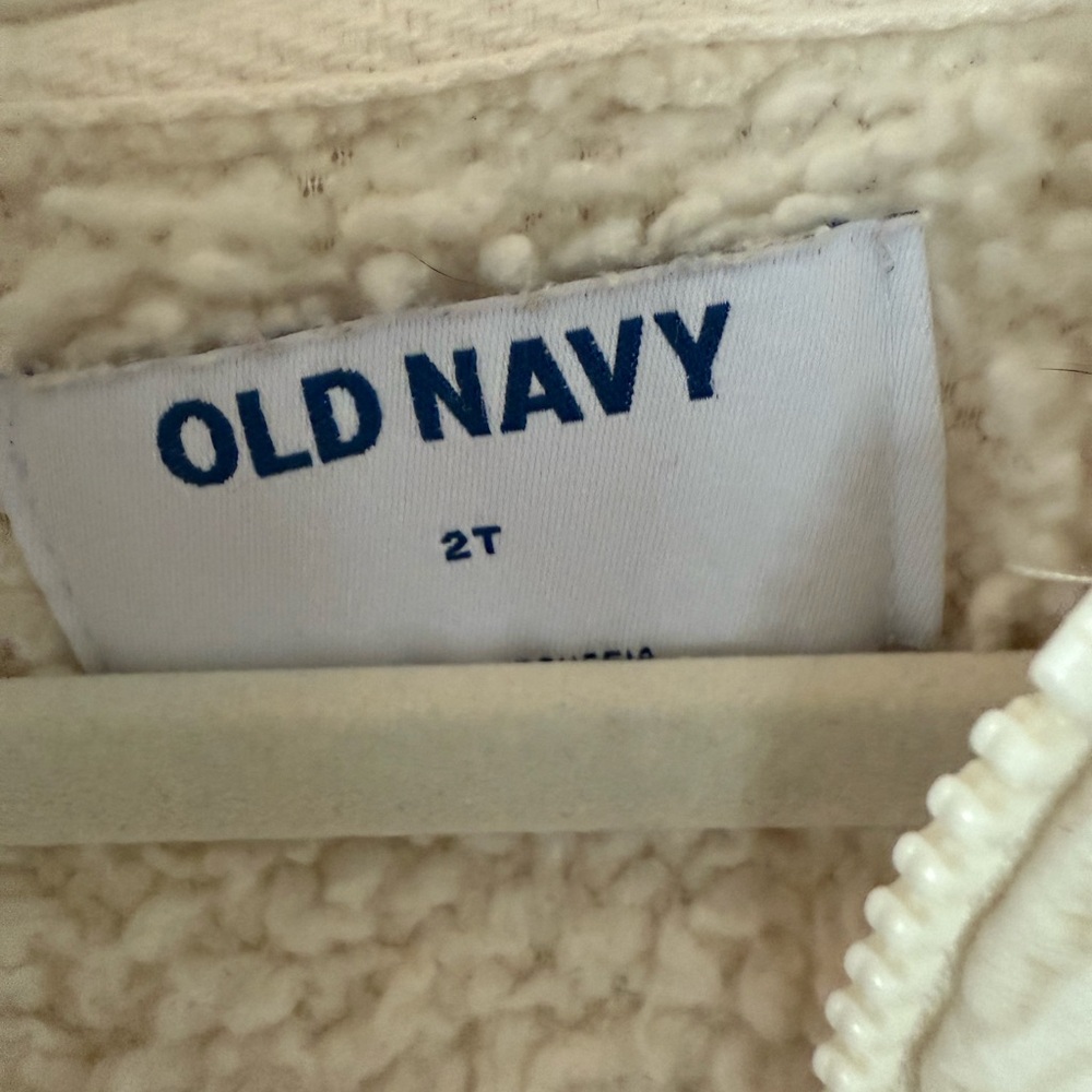 Old Navy Cream Sherpa Teddy Bear Jacket - Picture 4 of 5